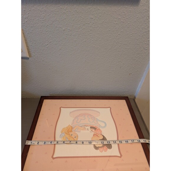 Disney Precious Moments Minnie & Alice 15x19 Framed Art Aaron Brothers Teacup - Picture 3 of 16